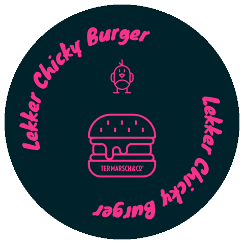 Burger Sticker by Ter Marsch & Co