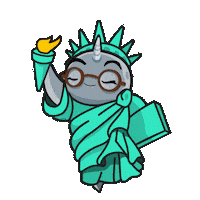 Statue Of Liberty Parsons Sticker by TheNewSchoolAdmission