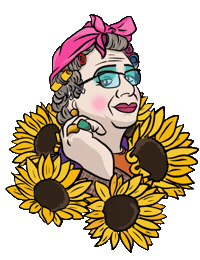 Sunflower Vera Sticker