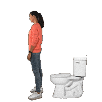 Toilet Melanie Sticker by Vitamelle