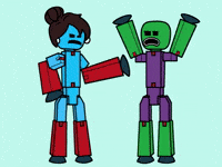 Over It Lol GIF by Stikbot