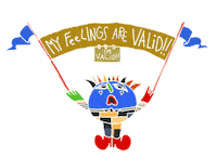 boshyboi clown self love clowns validation Sticker