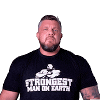 Strongest Man Flex Sticker by Brian Shaw