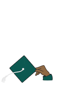 Graduation Grad Cap Sticker by Oakton Community College