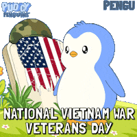 Saluting Armed Forces Sticker by Pudgy Penguins