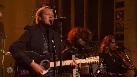 Arcade Fire Snl GIF by Saturday Night Live