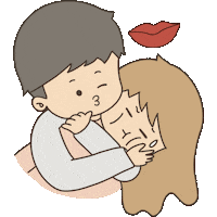 Couple Kiss Sticker