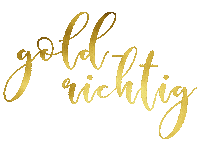Gold Word Sticker by Goldschmiede Stephanie Berger