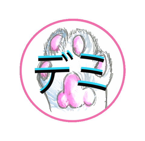 matchameowlatte giphyupload demi catpaw matchameowlatte Sticker