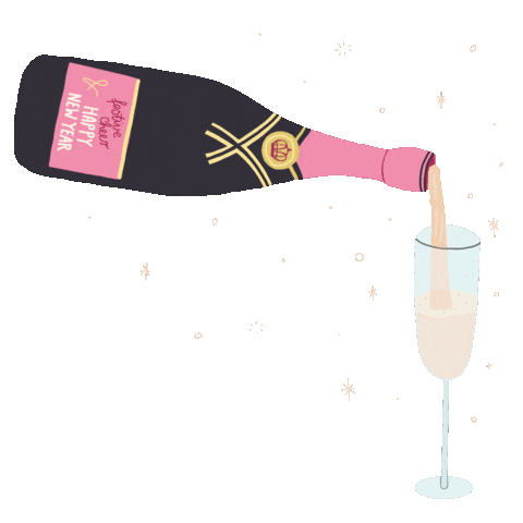New Year Party Sticker by golden freckles