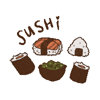 Sushi Rolls Sticker