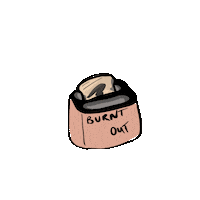 Tired Worn Out Sticker