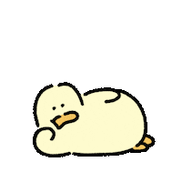 420gram00 character duck banana 캐릭터 Sticker