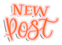 bywinterbird new post handlettering brush lettering brush pen Sticker