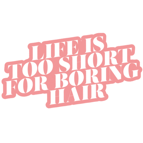 hairtalkscandinavia lifeistooshorforboringhair Sticker by Hairtalk Nordic