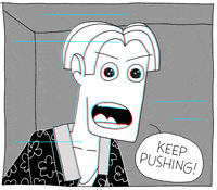 Keep Pushing Beautiful Eyes GIF by Grovertoons