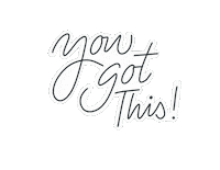 Calligravivs lettering calligraphy you got this get it Sticker