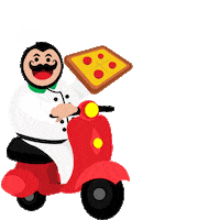 pizzadorao pizza delivery rao pizza do rao Sticker