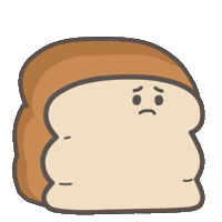 Sad Look Sticker by Tasty Toastys