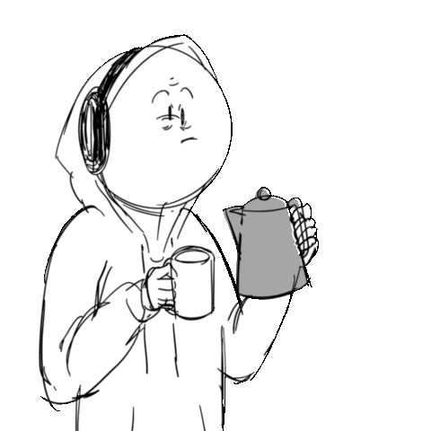 Caffine Shaking Sticker by CC0 Studios