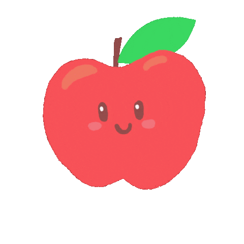 Jessitsoi happy friends feliz apple Sticker