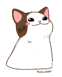 Kurumiau cat pop gato kurumiau Sticker