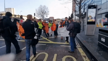 Just Stop Oil Protesters Disrupt Traffic in London