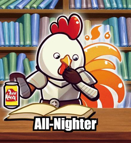 Late Night Study GIF by Zorooster