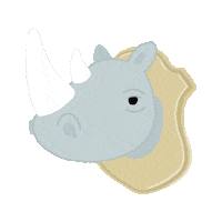 Rhino Sticker by Watermelon
