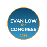 evanlowforcongress aimhighgetlow evanlow evan low evan4congress Sticker