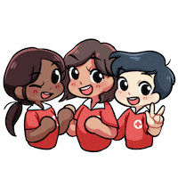 Volunteer Sticker by Singapore Red Cross