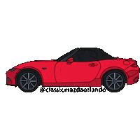 Car Driving Sticker by Classic Mazda Orlando