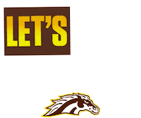 Lets Go Broncos Win Sticker by WMU Broncos