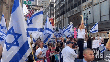 Protesters Rally Outside Biden-Netanyahu Meeting in Manhattan