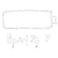 한글 White Text Sticker