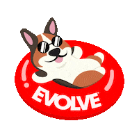 Dog Evolve Sticker by Sunshine Mills