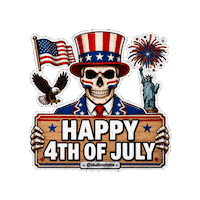 Independence Day Halloween Sticker