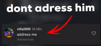 Dont Adress Him GIF