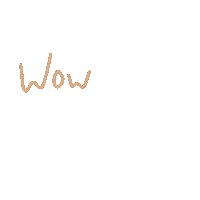 Lettering Wow Sticker