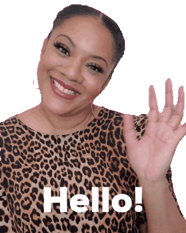 Good Morning Hello Sticker by Kiaundra Jackson