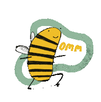 Yoga Bee Sticker