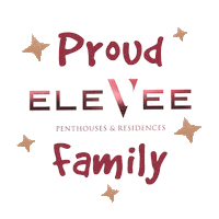 eleveeofficial family closing alam sutera elevee Sticker