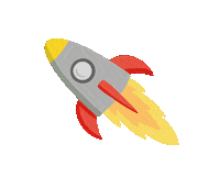 Space Rocket Sticker