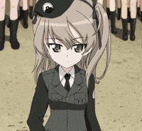 Girls Und Panzer Teddy GIF