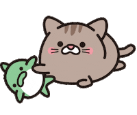 PodiPlus cat boom beat dolphin Sticker