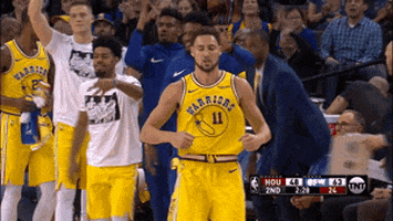klay thompson reax GIF by NBA