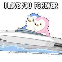 I Love You Couple Sticker by Pudgy Penguins