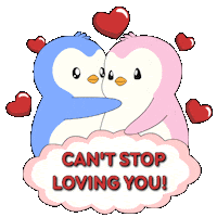 Cant Stop Loving You Sticker by Pudgy Penguins