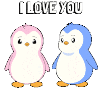I Love You Hearts Sticker by Pudgy Penguins