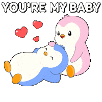 I Love You Baby Sticker by Pudgy Penguins